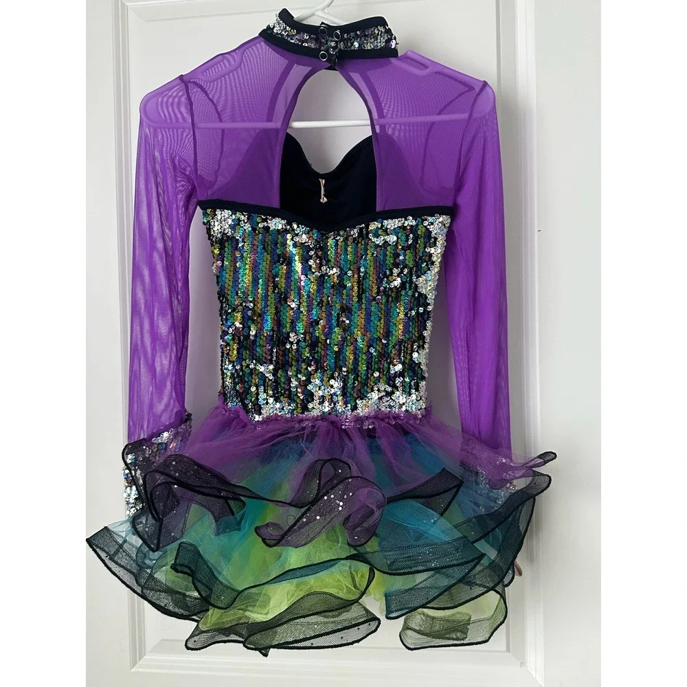 Weissman 9887 Size LC ME TOO‎ Multicolor Jazz Tap Modern Biketard Dance Costume